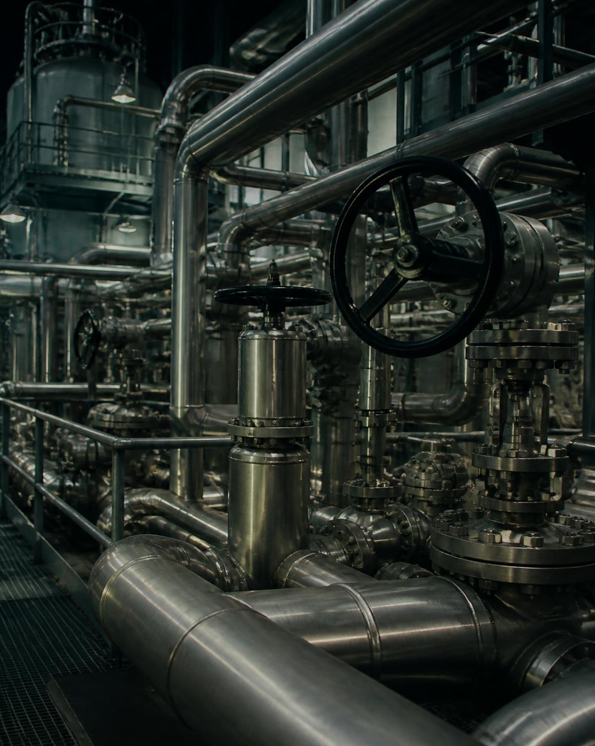 Tubazioni industriali in acciaio inox