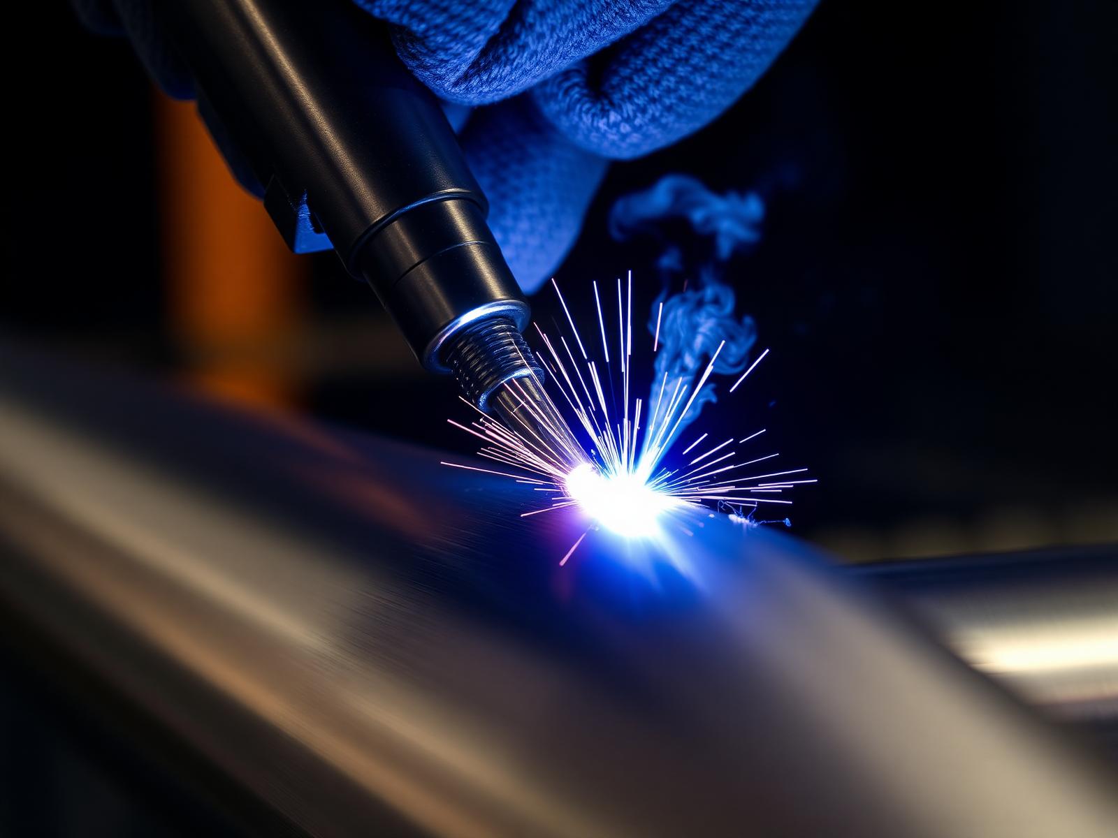 Saldatura TIG di precisione su tubo in acciaio inox